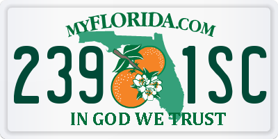 FL license plate 2391SC