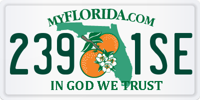 FL license plate 2391SE