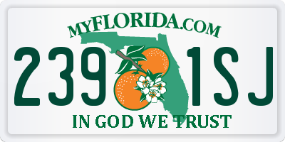 FL license plate 2391SJ