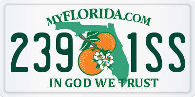 FL license plate 2391SS