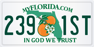 FL license plate 2391ST