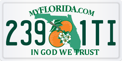 FL license plate 2391TI