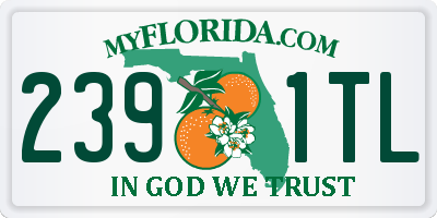 FL license plate 2391TL