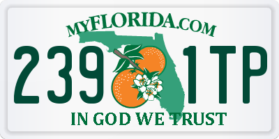 FL license plate 2391TP