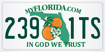 FL license plate 2391TS