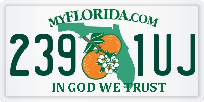 FL license plate 2391UJ