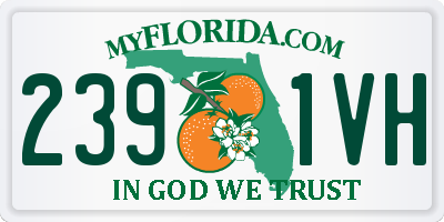 FL license plate 2391VH