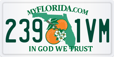FL license plate 2391VM