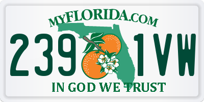 FL license plate 2391VW