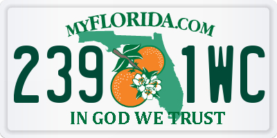 FL license plate 2391WC