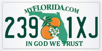 FL license plate 2391XJ
