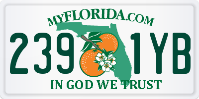 FL license plate 2391YB