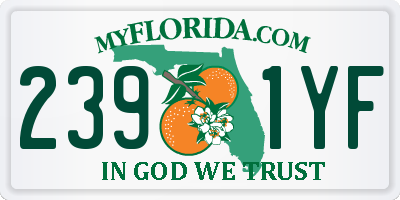 FL license plate 2391YF