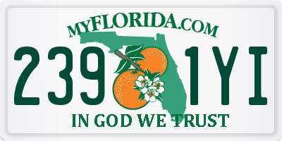 FL license plate 2391YI