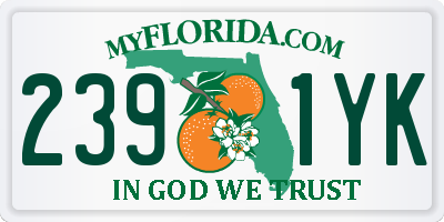 FL license plate 2391YK