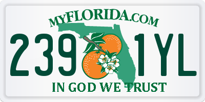 FL license plate 2391YL