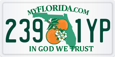FL license plate 2391YP