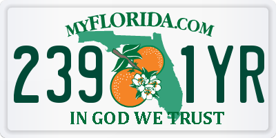 FL license plate 2391YR