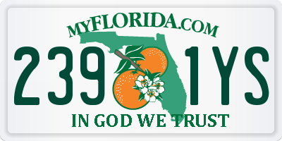 FL license plate 2391YS
