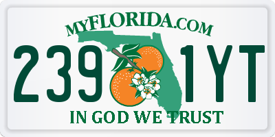 FL license plate 2391YT