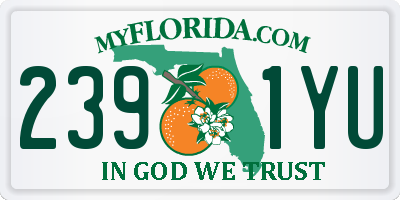 FL license plate 2391YU