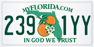FL license plate 2391YY