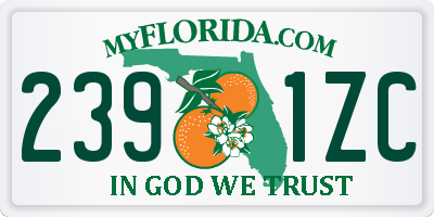 FL license plate 2391ZC