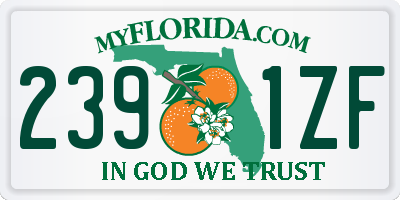 FL license plate 2391ZF