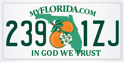 FL license plate 2391ZJ