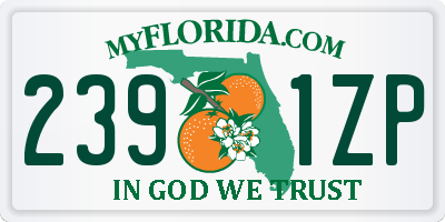 FL license plate 2391ZP