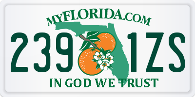 FL license plate 2391ZS