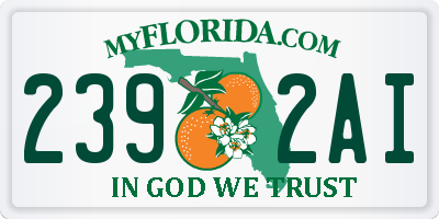 FL license plate 2392AI