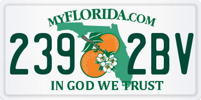 FL license plate 2392BV