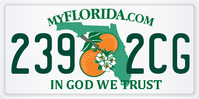 FL license plate 2392CG