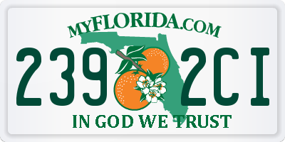 FL license plate 2392CI