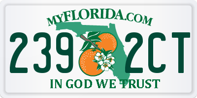 FL license plate 2392CT