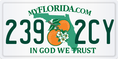 FL license plate 2392CY