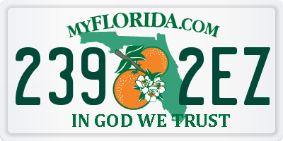 FL license plate 2392EZ