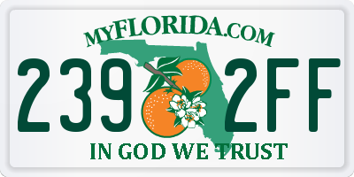 FL license plate 2392FF