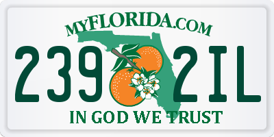 FL license plate 2392IL