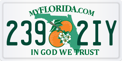 FL license plate 2392IY