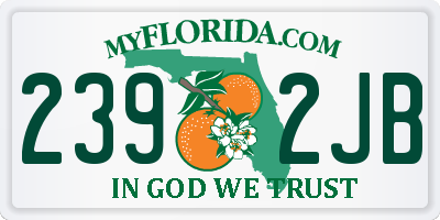 FL license plate 2392JB
