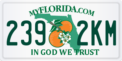 FL license plate 2392KM