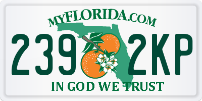 FL license plate 2392KP