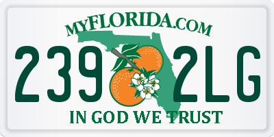 FL license plate 2392LG