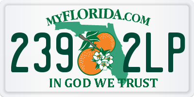 FL license plate 2392LP