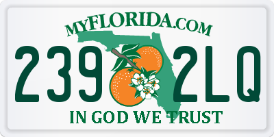 FL license plate 2392LQ