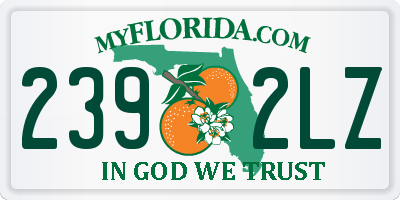 FL license plate 2392LZ