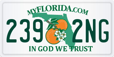FL license plate 2392NG