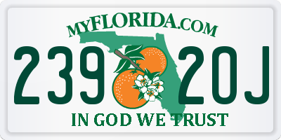FL license plate 2392OJ